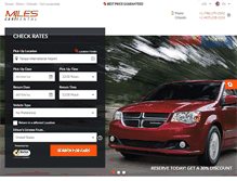 Tablet Screenshot of milescarrentaltampa.com